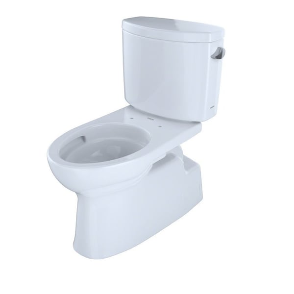Toilet w/CeFiONtect, Rght-Hnd Levr, Cotton, 1.28 gpf, Tornado Flush, Elongated, Cotton